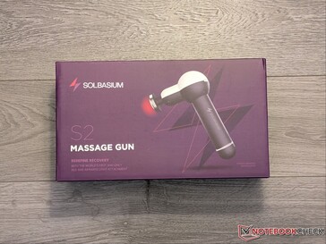 S2 masszázsfegyver kiskereskedelmi doboza.