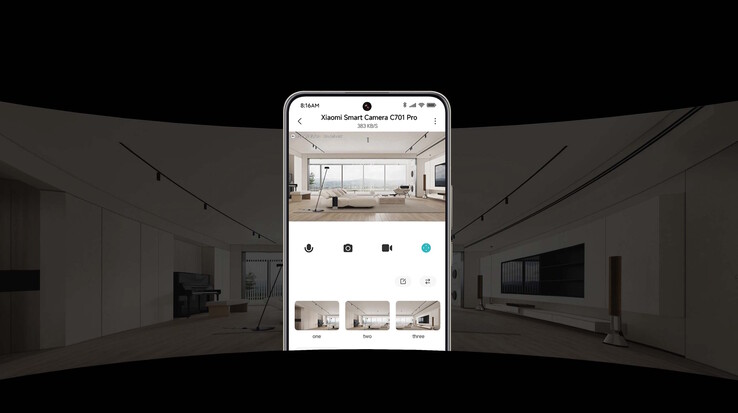 A Xiaomi C701 Pro nagyobb tereket is képes lefedni, mivel két érzékelője pásztázó és dönthető funkcióval rendelkezik