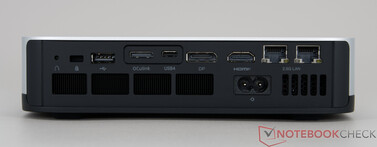 Minisforum AI X1 Pro - Csatlakozások a hátlapon