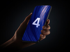 A HyperOS 4 bejelentésére akár már 2026 augusztusában sor kerülhet. A képen: egy Xiaomi telefon HyperOS háttérrel.