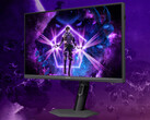 Az Agon Pro AGP277QKM ára Kínában körülbelül 486 dollár. A képen: egy szerkesztett promóciós kép, amely a gamer monitor elölnézetét mutatja.