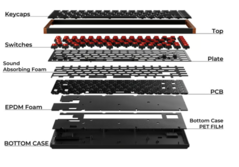 Keychron K3 belső tok anyagai