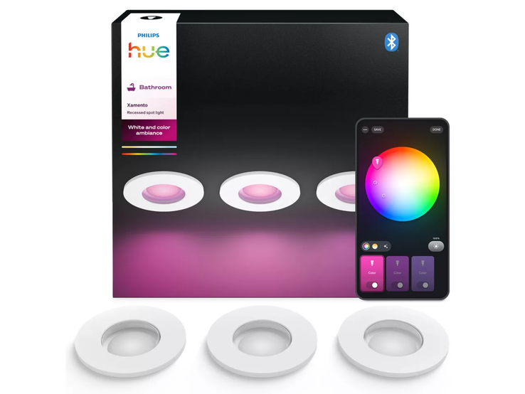 Az új fehér Philips Hue Xamento reflektor. (Kép forrása: Philips Hue)