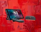 Switch 2 konzol és Joy-Con 2 kontrollerek láthatók