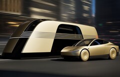 A Tesla Robovan és a Cybercab (Kép forrása: Tesla)