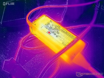A hálózati adapter 40 C fölé emelkedik igényes terhelés esetén