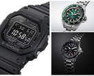A képen a Casio GW-5000HS-1 (balra), a Seiko Prospex SRPL53K1 (jobbra fent) és a Citizen Promaster Mechanical GMT óra (jobbra lent). (Képek forrása: Casio, Seiko, Citizen)