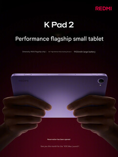A Redmi K Pad 2 főbb adatai (gépi fordítás)