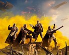 Katonák egy csoportja a Helldivers 2-ben. (Kép forrása: Arrowhead) 