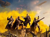 Katonák egy csoportja a Helldivers 2-ben. (Kép forrása: Arrowhead)