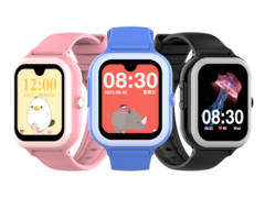 A Rogbid K1 smarwatch három színben - rózsaszín, kék és fekete (a képen) - kapható. (Kép forrása: Rogbid)