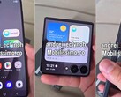 Egy működő Galaxy Z Flip 7 megjelenik egy kiszivárgott gyakorlati videóban, amelyet meglehetősen gyorsan töröltek (Kép forrása: @andrei_eclynoh)