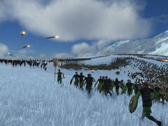 Kép, amelyen a Total War: Rome Remastered című játék két különböző serege látható.