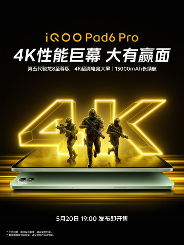 Az iQoo Pad 6 Pro 
