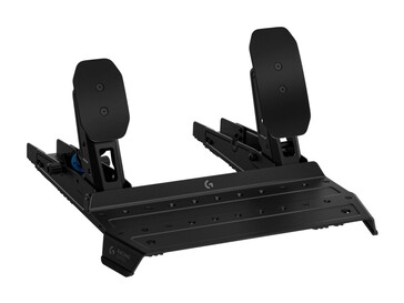 RS pedálok Hall-effektes gázpedállal és terheléscellás fékkel. (Kép forrása: Logitech)