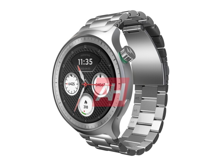 A pletykált Moto 360 2025 okosóra nem hivatalos renderelése. (Kép forrása: Android Headlines)