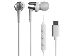 Az Audio-Technica ATH-CKD30C USB-C fülhallgató kiváló minőségű DAC-kal és négyféle méretű fülhegyekkel rendelkezik.