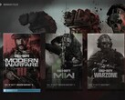A Call of Duty HQ rakéta a Modern Warfare 2-vel és 3-mal látható (Kép forrása: Activision)
