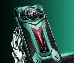 A Doogee S200 Ultra hátlapján egy kerek AMOLED másodlagos kijelző található. (Kép forrása: Doogee)