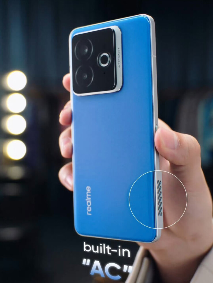 A Realme jelenlegi "beépített AC" prototípusa. (Forrás: Digital Chat Station via Weibo)