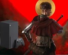 1348 Ex Voto banner Xbox Series X konzollal (Kép forrása: Dear Villagers, Xbox Gaming szerkesztéssel)