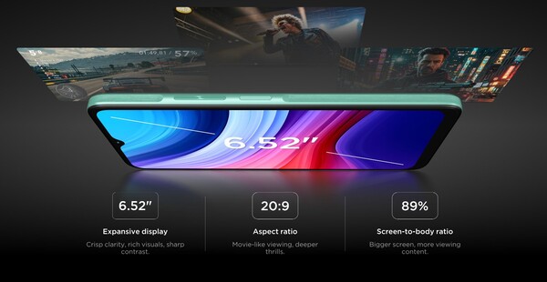 Az Alcatel 3 (2025) HD+ kijelzővel és 400 nits fényerővel rendelkezik. (Kép forrása: Alcatel)