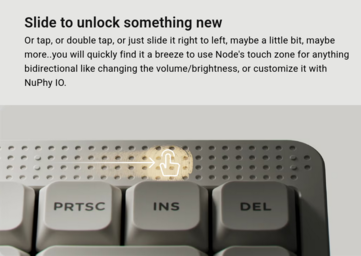 NuPhy Node75 érintősáv (Kép forrása: NuPhy)