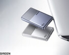 A Nexode Air 65W Slim ára Kínában körülbelül 19 dollár. A képen: egy promóciós fotó, amely a töltő két színváltozatát mutatja be.