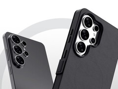 A Galaxy S26 Ultra nem hivatalos renderelése (balra) és egy könyv stílusú tok (jobbra). (Kép forrása: Tarun Vats az X-en, szerkesztve)