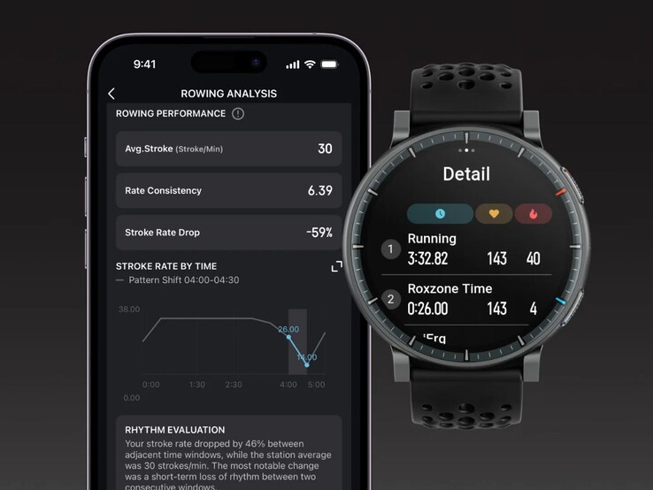 Az Amazfit Active Max okosóra HYROX-elemzés funkciója