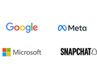 Google, Meta, Microsoft és Snapchat