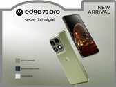 A Motorola Edge 70 Pro ismerős kialakítású.
