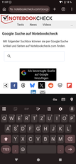 Sony Xperia 1 VIII billentyűzet-teszt