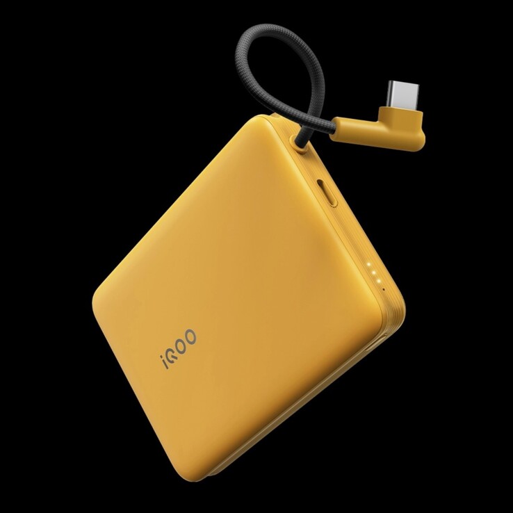 Az iQOO 33W Power Bank beépített kábellel 10000mAh. (Kép forrása: vivo)