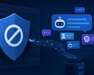 Egy olyan hirdetésblokkoló ábrázolása, amely titokban rögzíti a mesterséges intelligencia által generált csevegőüzeneteket