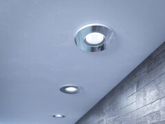 A Philips Hue Adore Bathroom süllyesztett lámpa mostantól fehér színben is kapható, csatlakozva az eredeti ezüstszínű változathoz (a képen). (Kép forrása: Philips)