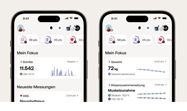 A Withings alkalmazás most a fontos mérőszámokat helyezi a fókuszba. (Kép forrása: Withings)