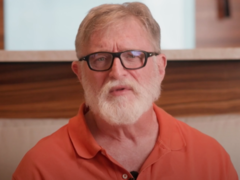Gabe Newell előre felvett videóüzenete a 2025-ös nemzetközi versenyre (kép forrása: DotaCinema YT)