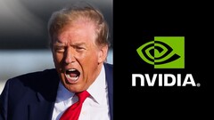 Donald Trump elnök és az Nvidia (Kép forrása: Brendan McDermid, Reuters és Nvidia; szerkesztés)