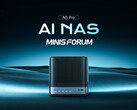 A képen látható Minisforum N5 Pro pontosan ugyanúgy néz ki, mint az olcsóbb N5. (Kép forrása: Minisforum - szerk.)