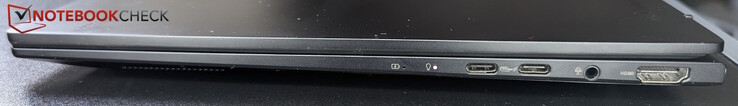 Rendben: USB-C (USB 4, akár 40 Gb/s), USB-C (USB 3.2 Gen 2, 10 Gb/s)