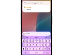 Siri a Apple intelligenciával egy bevásárlólista-kérésre válaszolva. (Kép forrása: Apple)