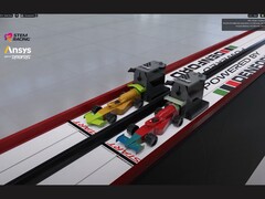 A Synopsys és az Nvidia a 2025-26-os szezon előtt bemutatja az Ansys Discovery és az Omniverse kombinációjával az F1-stílusú STEM Racing digitális ikerpályáját. (Kép forrása: Ansys via YouTube)