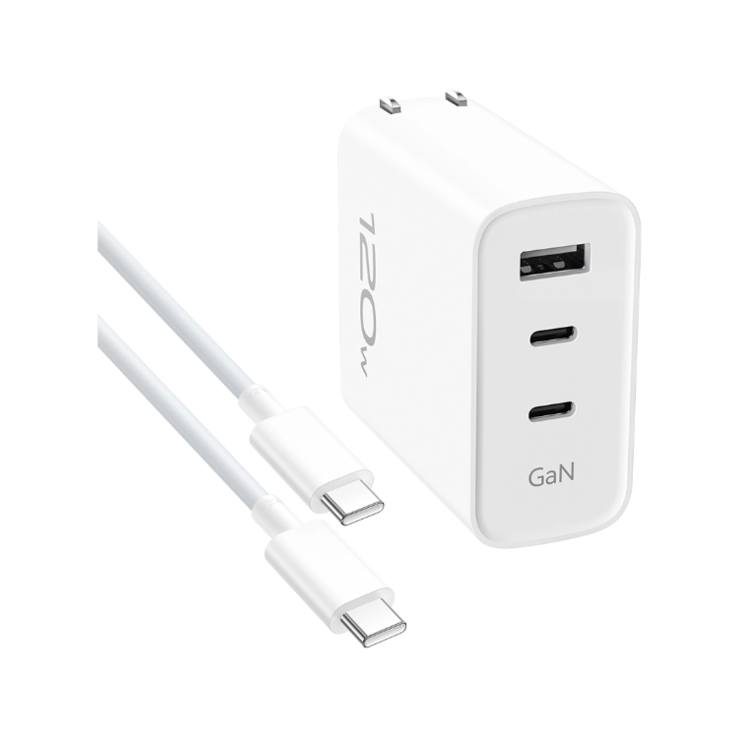 A vivo 120W-os többportos villámtöltő készlet 1 m. (Kép forrása: vivo)