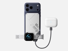 A 10 000 mAh-s Aulumu M10 power bank egyszerre három készüléket képes tölteni.