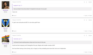 NateTheHate PlayStation esemény frissítés (Kép forrása: screenshot, ResetEra fórumok)