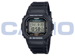 A Casio DW-5600UE a régebbi EL panel helyett LED háttérvilágítással rendelkezik. (Kép forrása: Casio)