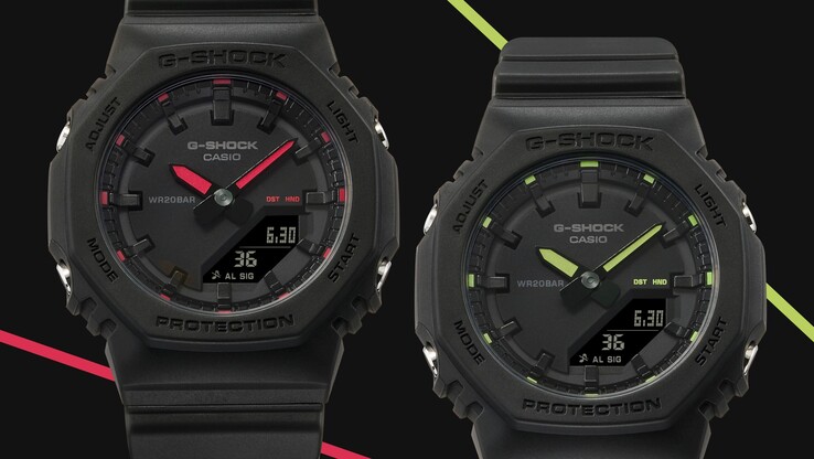 A Casio GMA-P2100SA-1A1 és GMA-P2100SA-1A2 órák. (Kép forrása: Casio)