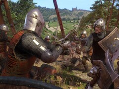 A kép a lovagok közötti csatát mutatja a Kingdom Come-ban: Deliverance. (Kép forrása: Steam)