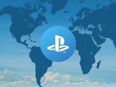 A PlayStation-fiók logója a világtérképen